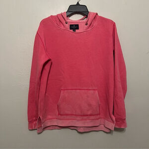 AMERICAN EAGLE Pink Faded Oversized Hoodie Sweatshirt Medium
